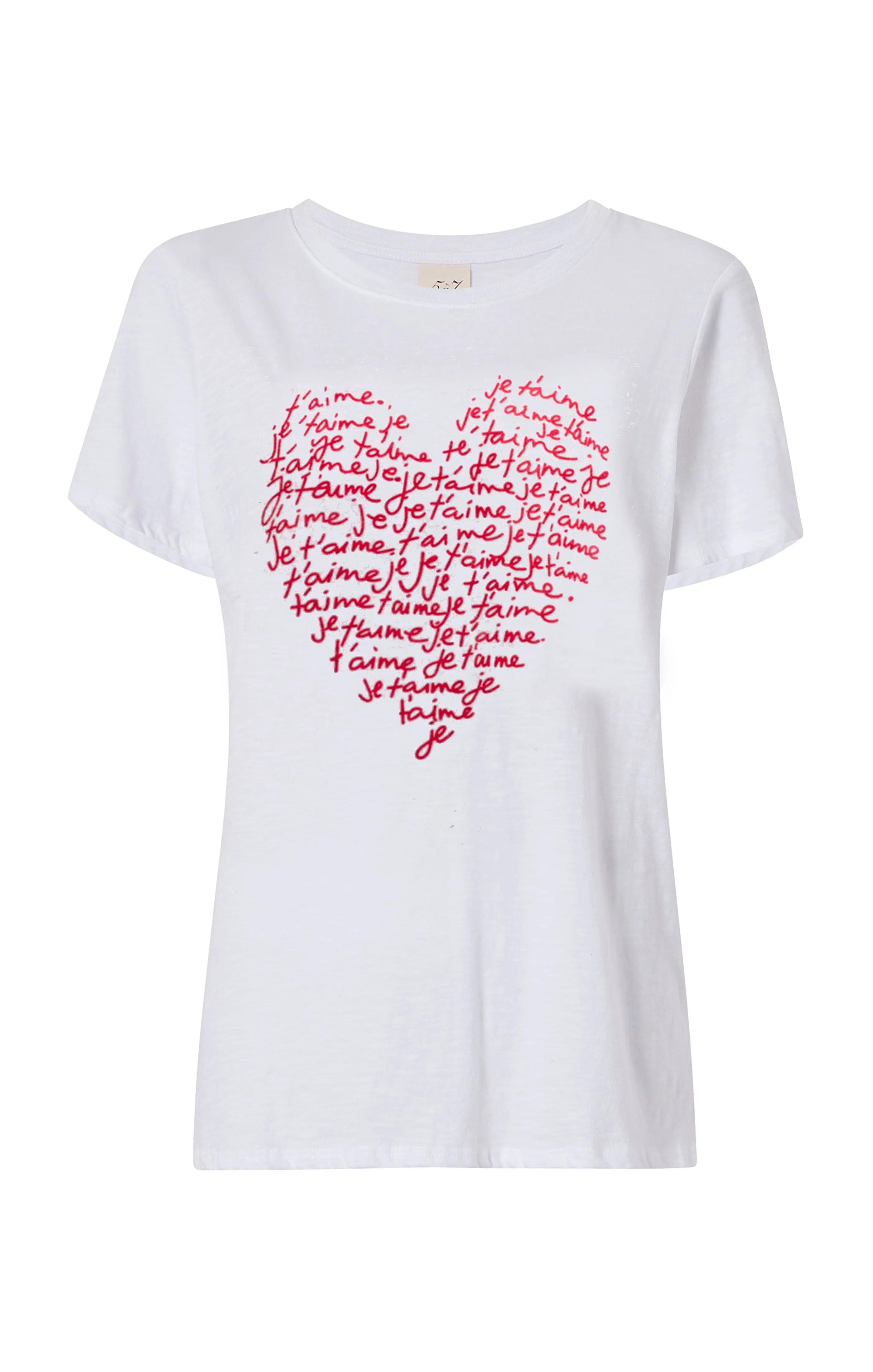 Je T'aime Heart Tee sold by cinq a sept