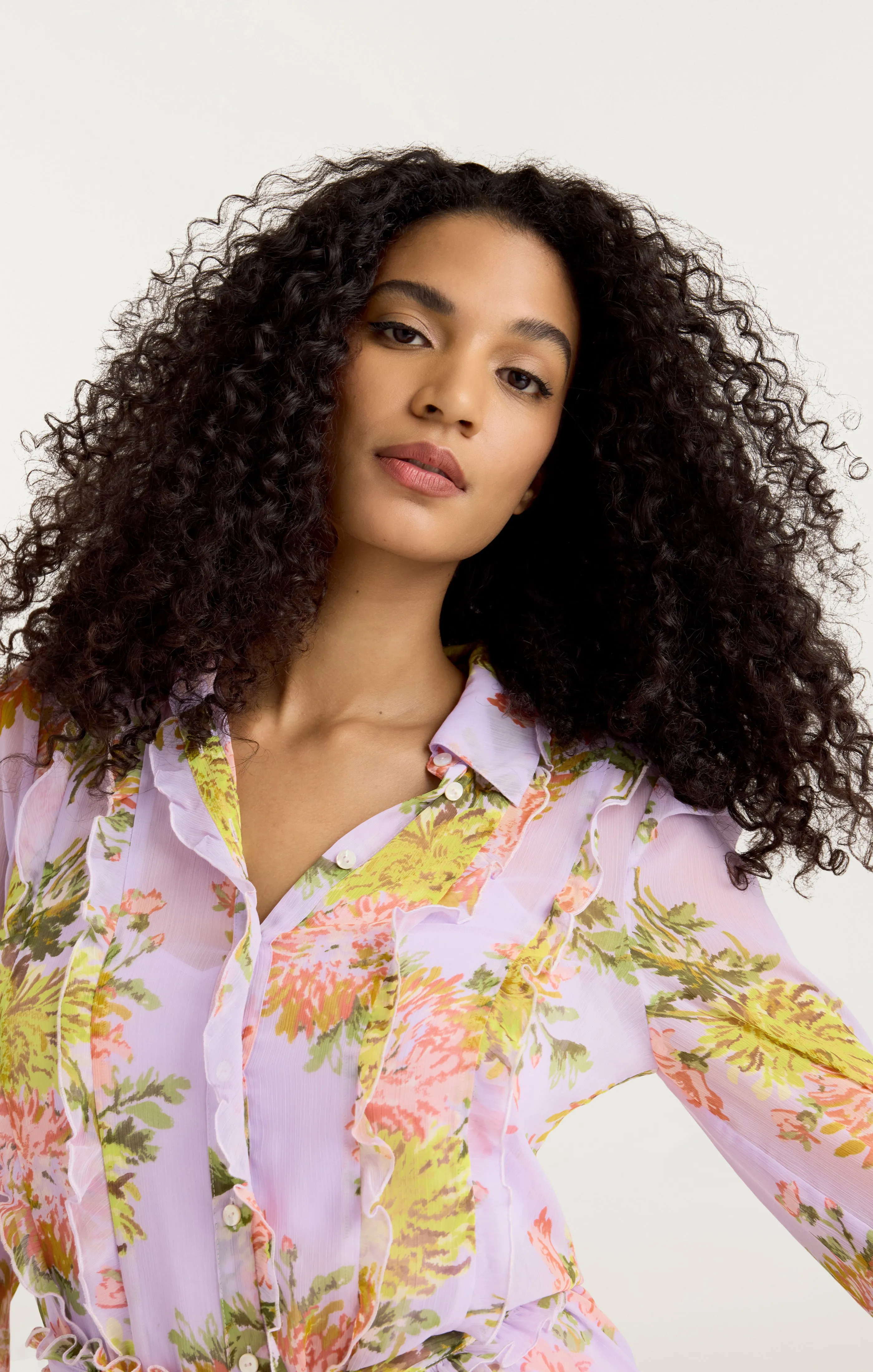 Faded Chrysanthemum Estelle Dress sold by cinq a sept product image thumbnail 5