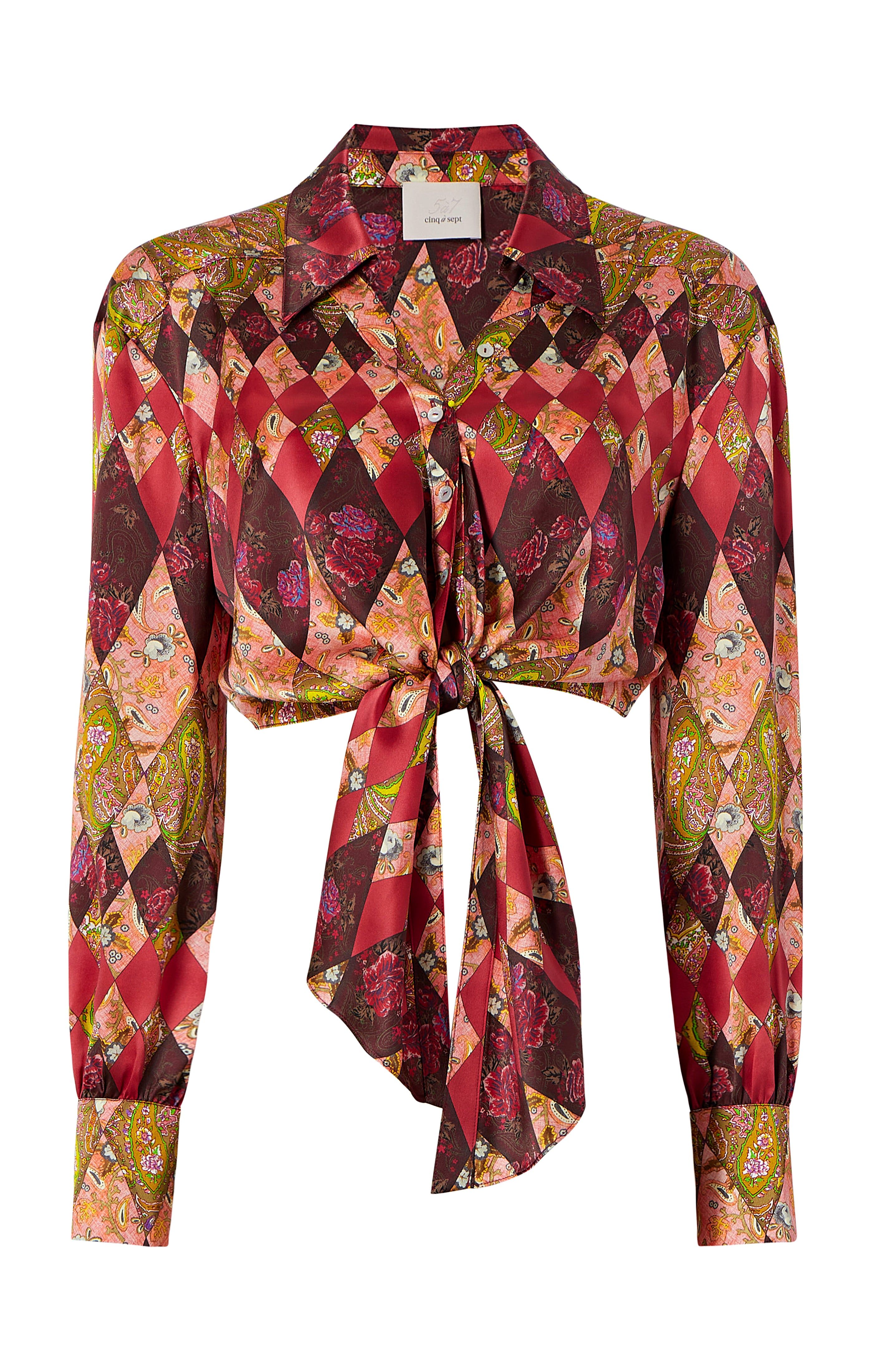 Thea Patchwork Christianna Top sold by cinq a sept