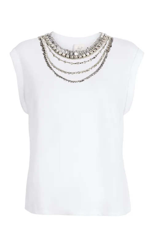 Layered Necklace Bella Tee sold by cinq a sept
