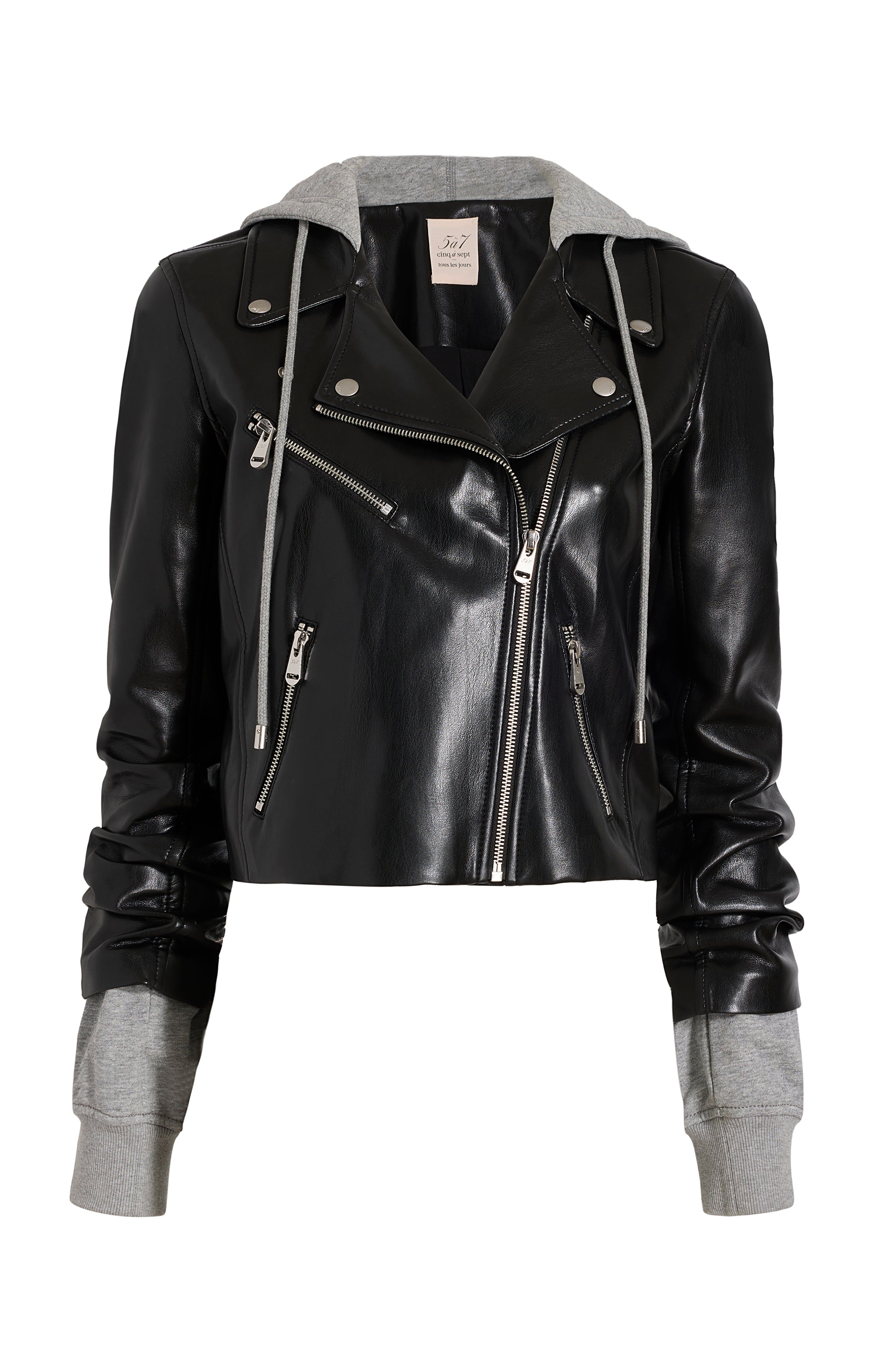 Vegan Leather Evie Jacket sold by cinq a sept