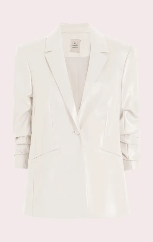 Faux Leather Kylie Jacket sold by cinq a sept