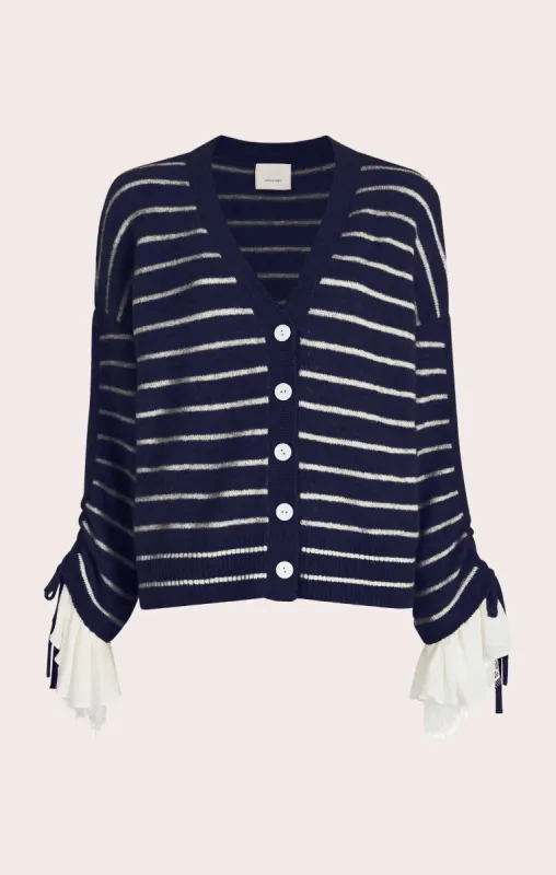 Striped Atlas Cardigan made by cinq a sept