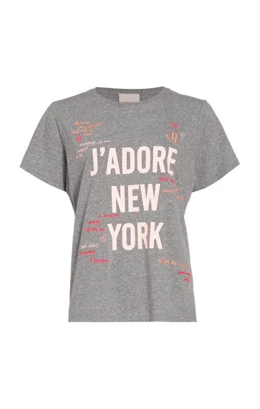 Love Letter Jadore New York Tee sold by cinq a sept