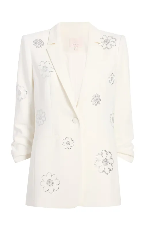 Heatset Daisies Khloe Blazer sold by cinq a sept