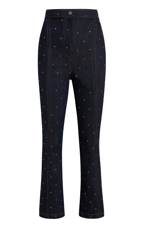 Ditsy Rhinestone Ora Pant sold by cinq a sept