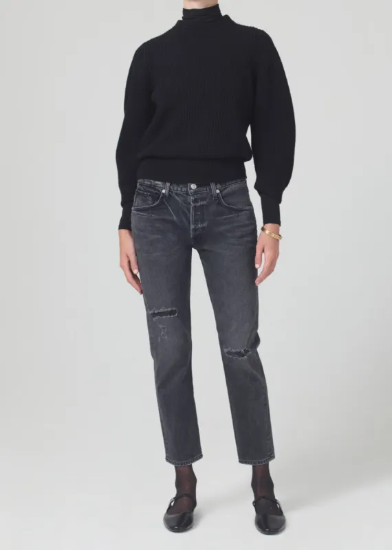 Emerson Mid Rise Relaxed 27" in Black Pepper sold by Citizens Of Humanity