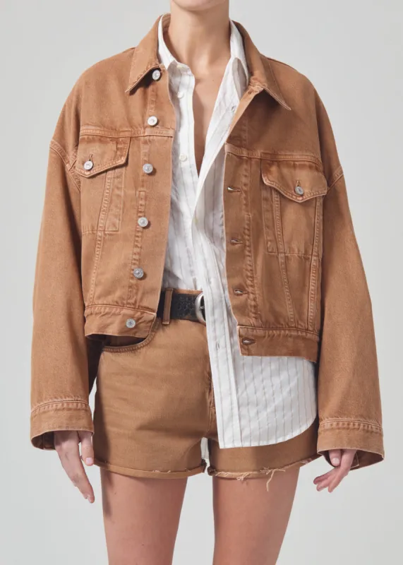 Quira Puff Jacket in Topaz sold by Citizens Of Humanity