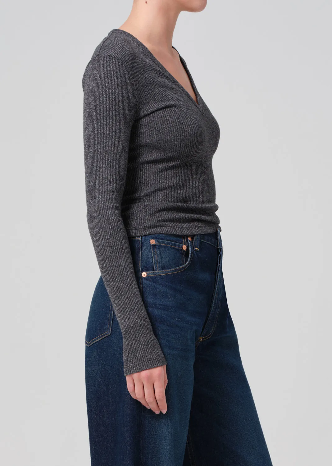 Emma V-Neck in Black sold by Citizens Of Humanity product image thumbnail 3