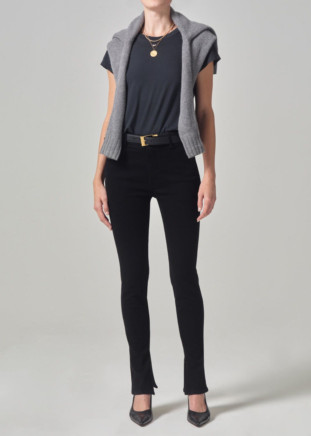 Jayla Split Skinny in Plush Black sold by Citizens Of Humanity