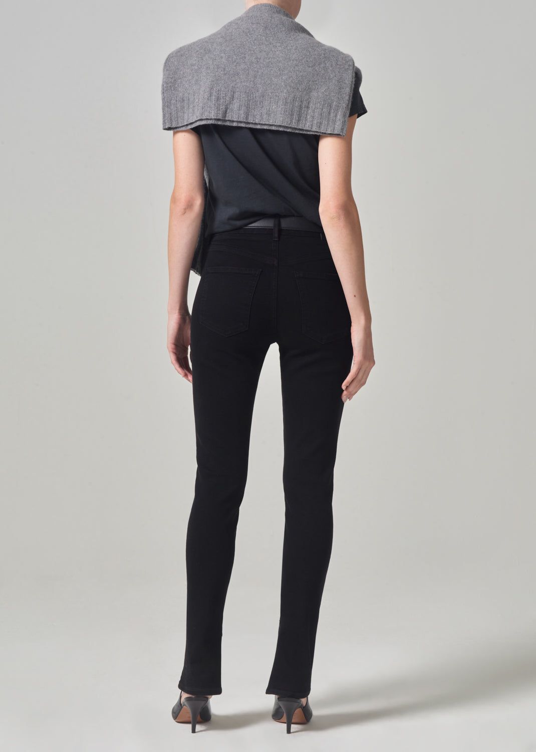 Jayla Split Skinny in Plush Black sold by Citizens Of Humanity product image thumbnail 2