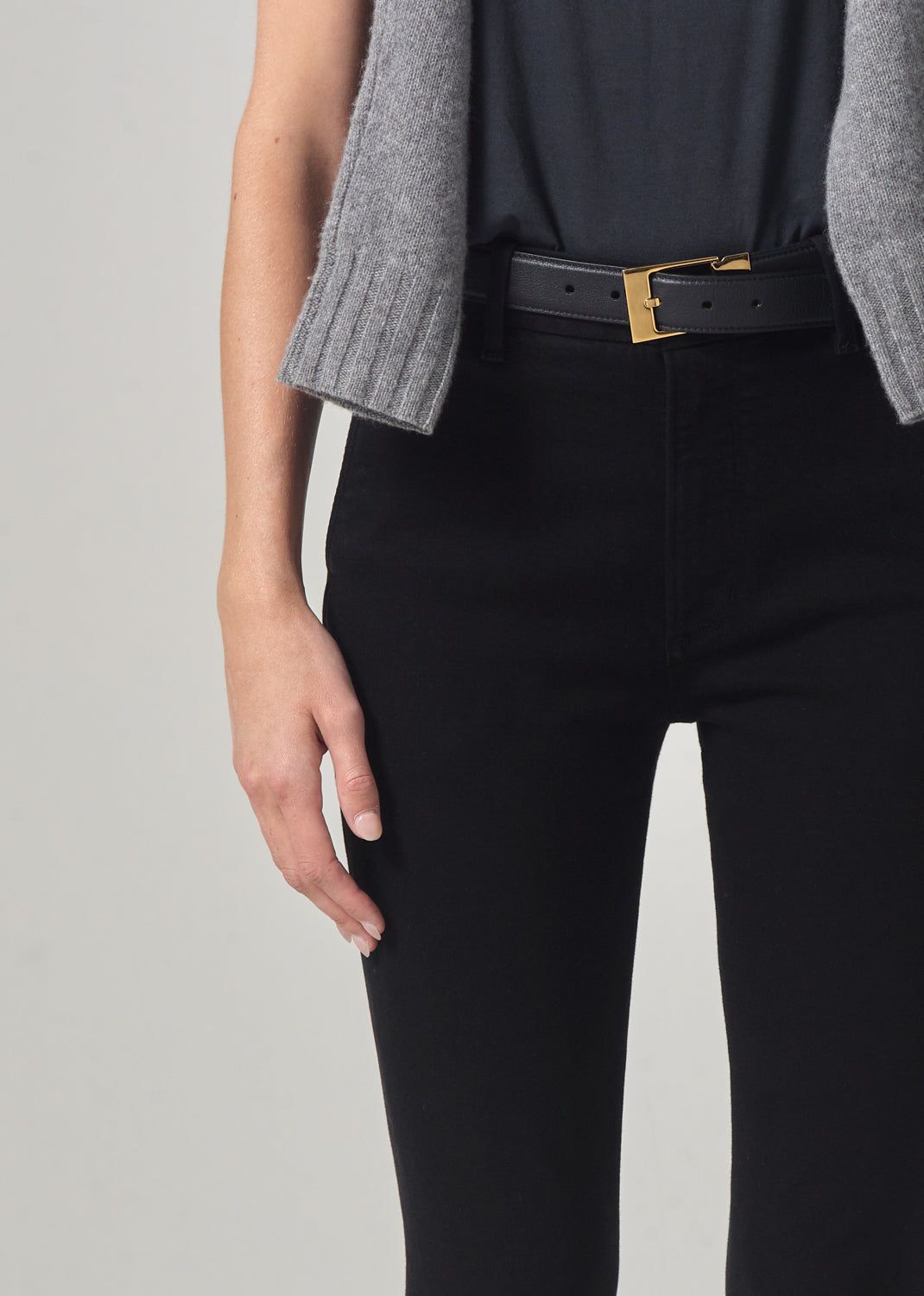 Jayla Split Skinny in Plush Black sold by Citizens Of Humanity product image thumbnail 5