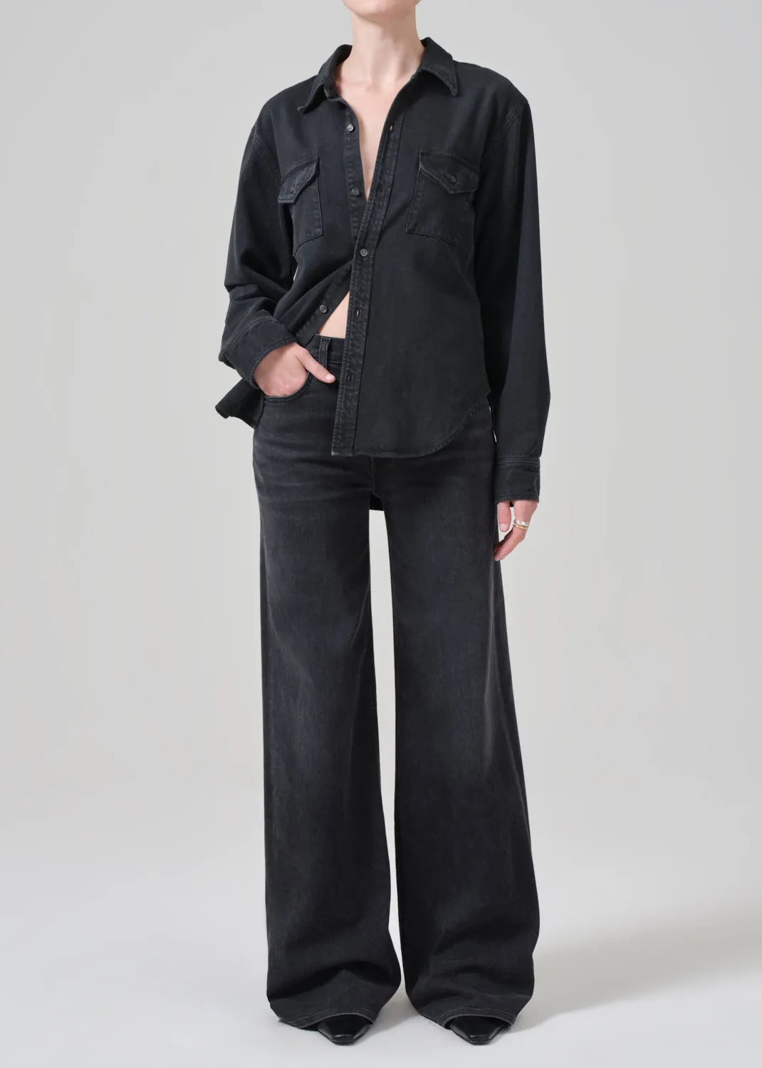 Lolli Mid Rise Baggy in Reflection sold by Citizens Of Humanity