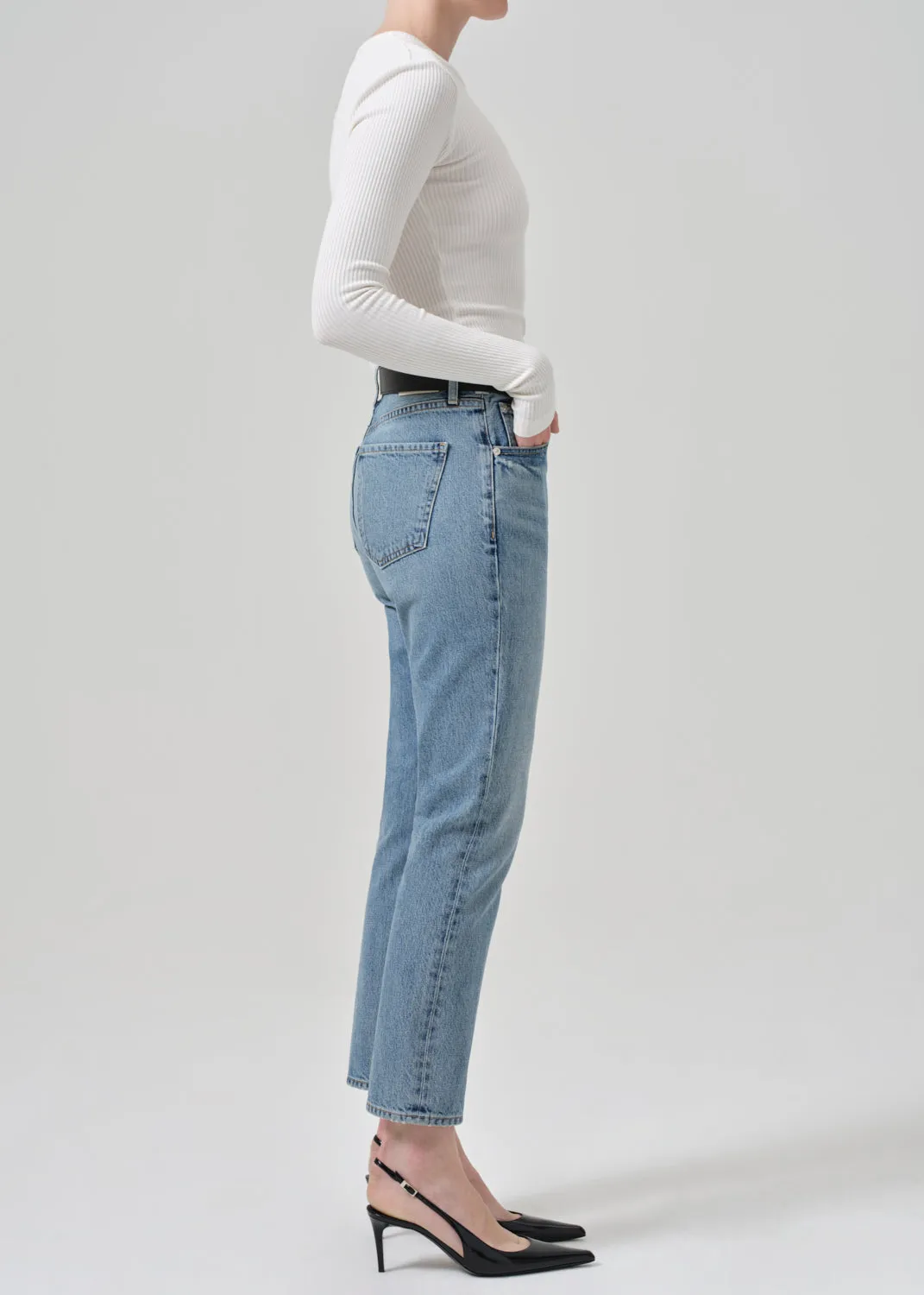 Charlotte High Rise Straight in Meridian sold by Citizens Of Humanity product image thumbnail 3