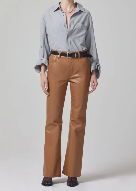 Lilah High Rise Bootcut 30" Recycled Leather in Camel sold by Citizens Of Humanity