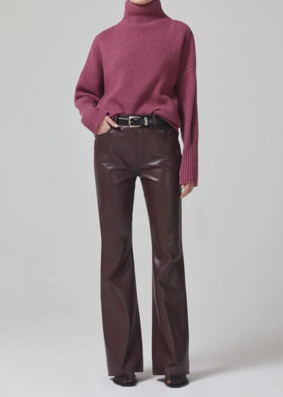 Lilah High Rise Bootcut 30" Recycled Leather in Chocolate Torte sold by Citizens Of Humanity