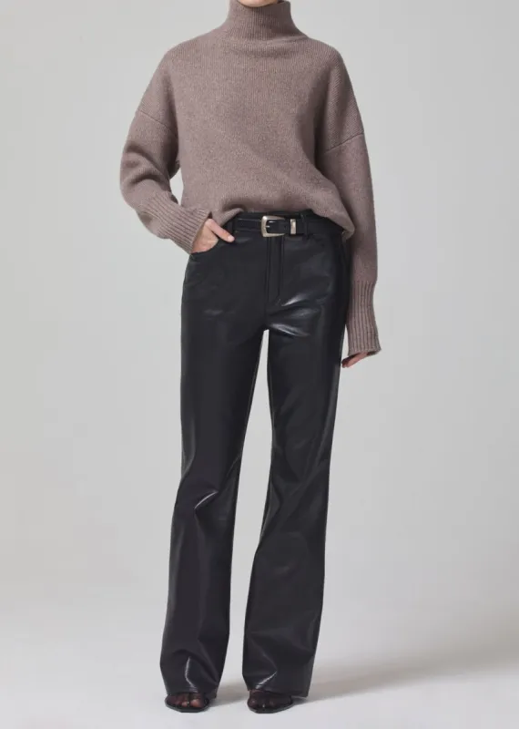 Lilah High Rise Bootcut 30" Recycled Leather in Black sold by Citizens Of Humanity
