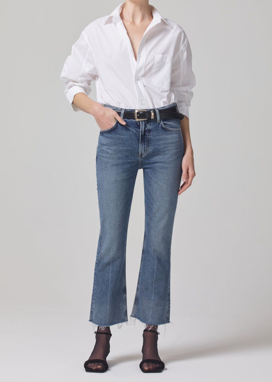 Isola Mid Rise Cropped Boot in Ascent sold by Citizens Of Humanity