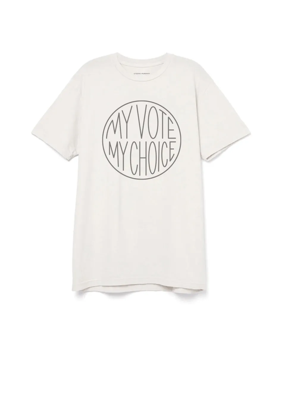 I Am A Voter Unisex Tee in Cream sold by Citizens Of Humanity