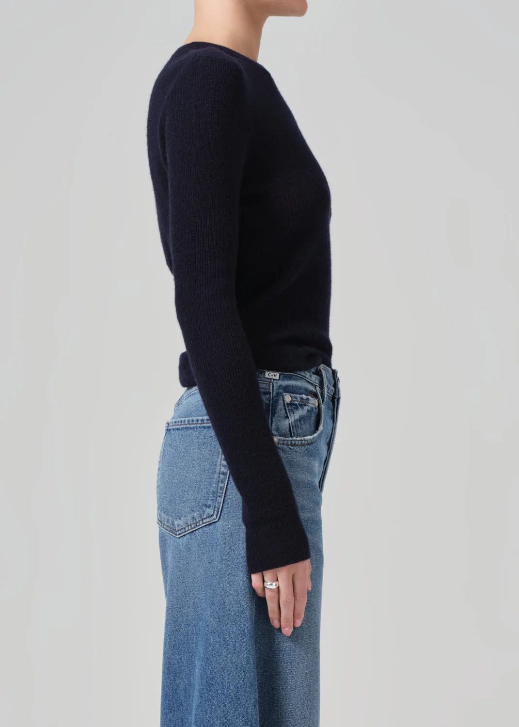 Alessia Crewneck Sweater in Navy sold by Citizens Of Humanity product image thumbnail 3