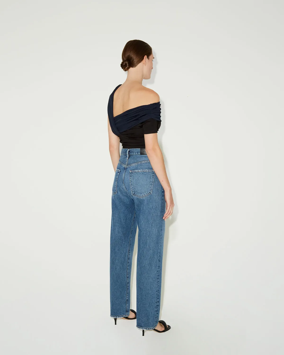 GOLDSIGN - The Rib Gelsey Bodysuit in Black Navy sold by Citizens Of Humanity product image thumbnail 2