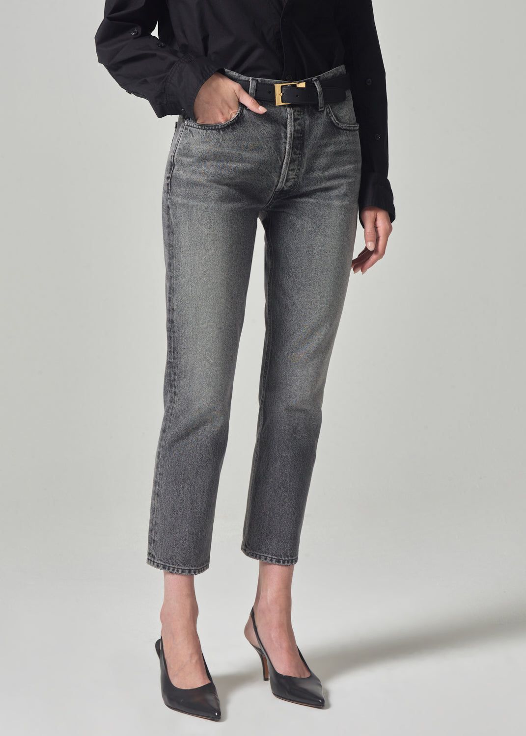 Charlotte High Rise Straight in Changes sold by Citizens Of Humanity product image thumbnail 4