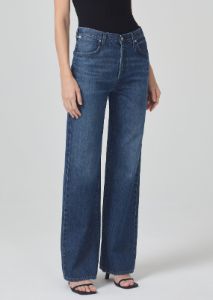 Annina High Rise Wide Leg 33" - H Pocket in Fernet sold by Citizens Of Humanity