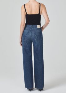 Annina High Rise Wide Leg 33" - H Pocket in Fernet sold by Citizens Of Humanity