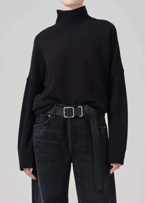 Cara Turtleneck in Black sold by Citizens Of Humanity