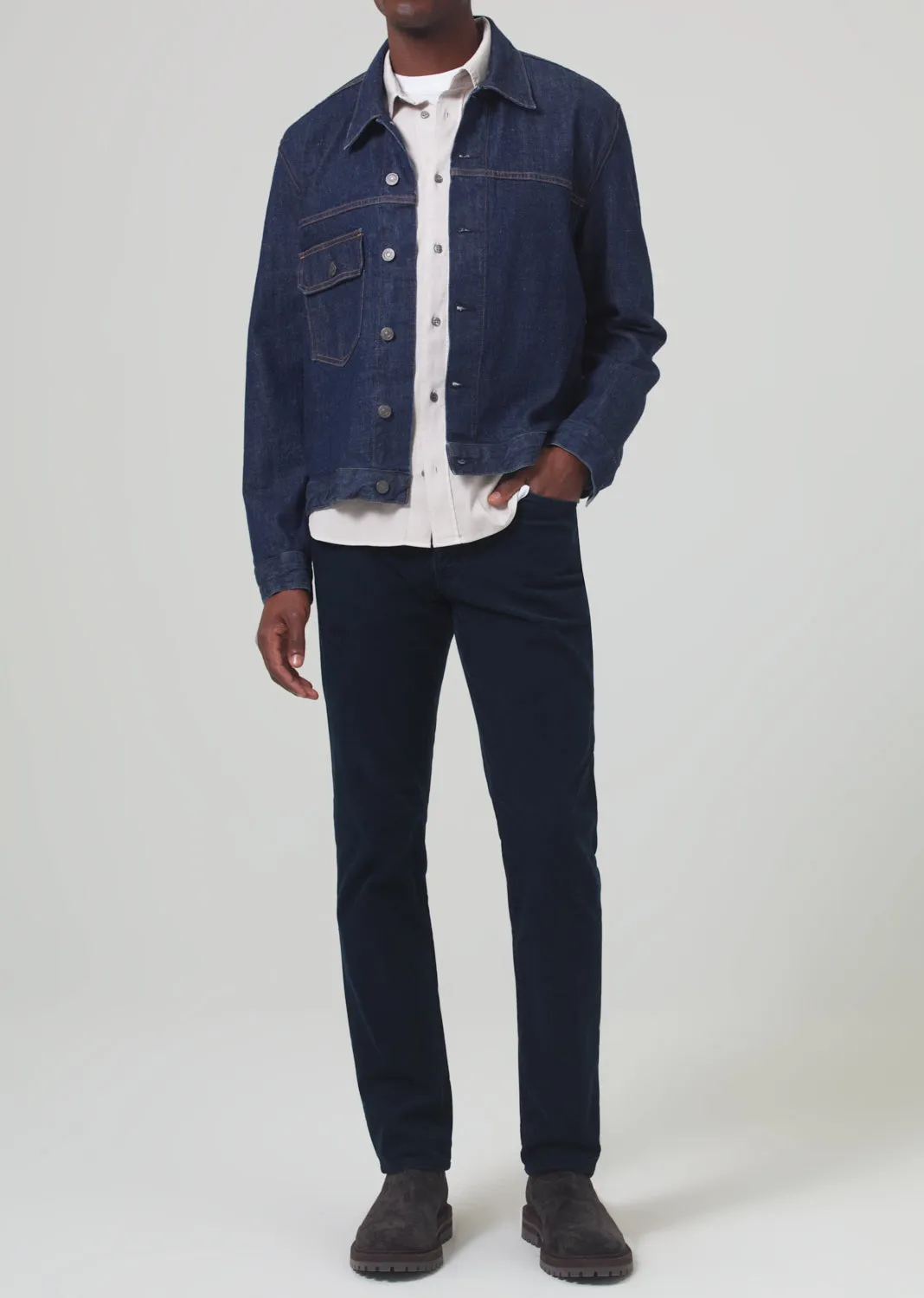 Gage Slim Straight Corduroy in Navy sold by Citizens Of Humanity product image thumbnail 2