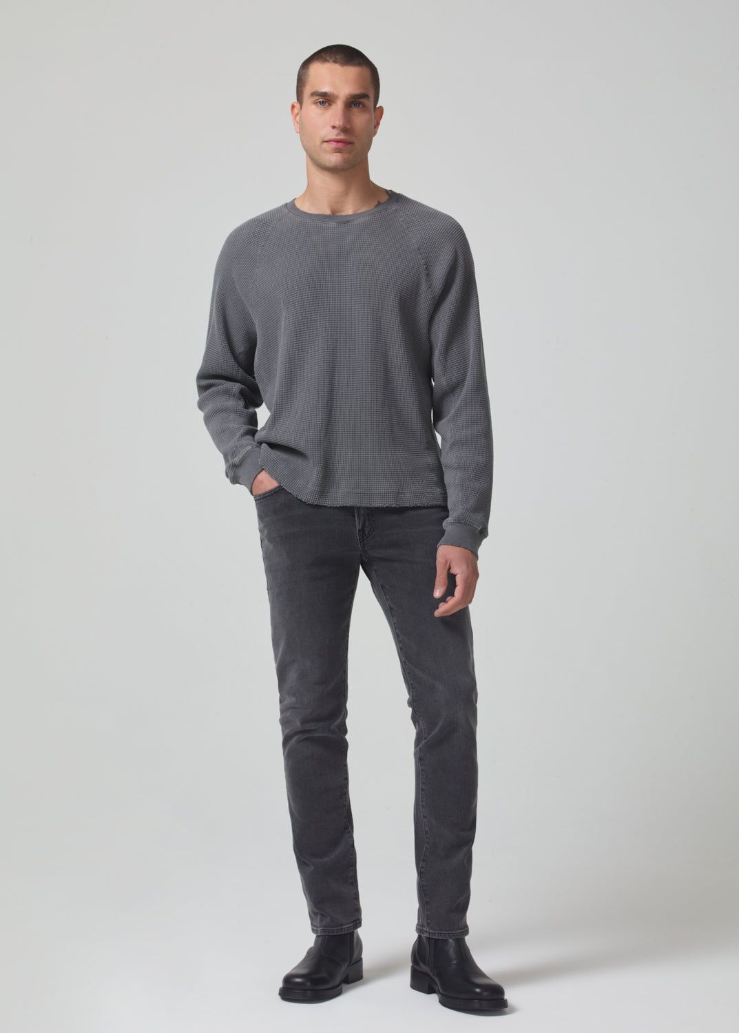 Gage Classic Straight Archive in Aster sold by Citizens Of Humanity