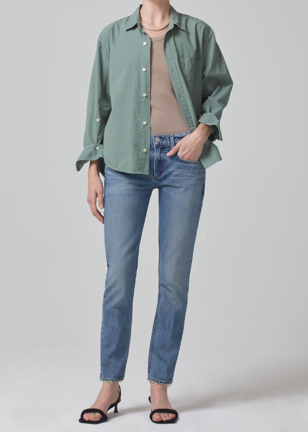 Kayla Shrunken Shirt in Nova sold by Citizens Of Humanity product image thumbnail 5