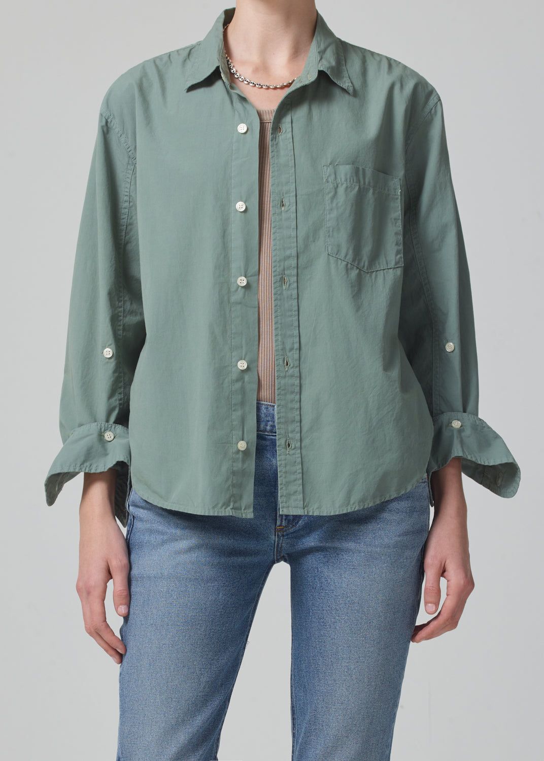 Kayla Shrunken Shirt in Nova sold by Citizens Of Humanity