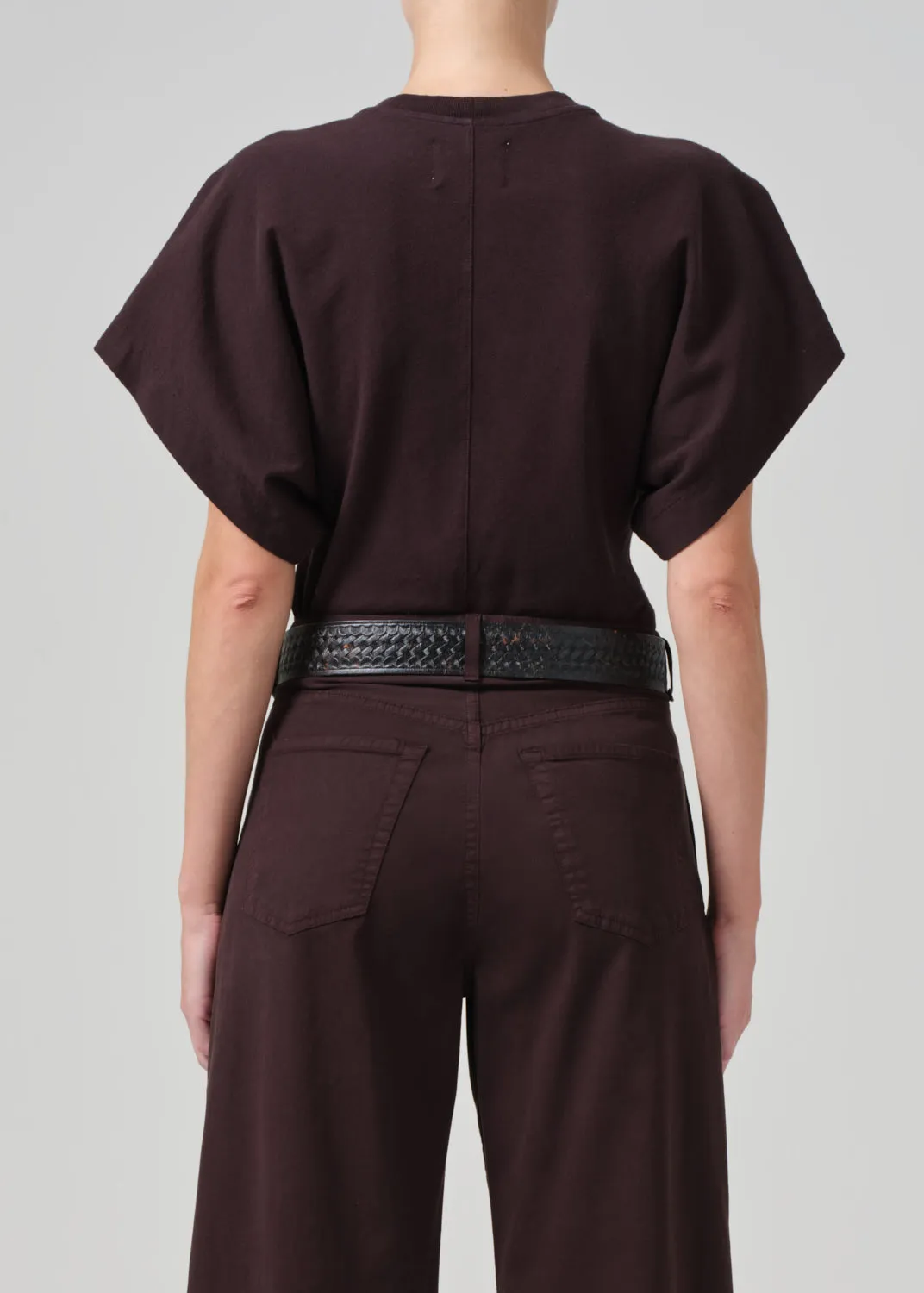 Fiora Origami Tee in Clove sold by Citizens Of Humanity product image thumbnail 3