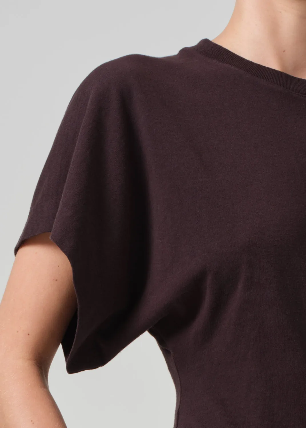 Fiora Origami Tee in Clove sold by Citizens Of Humanity product image thumbnail 5