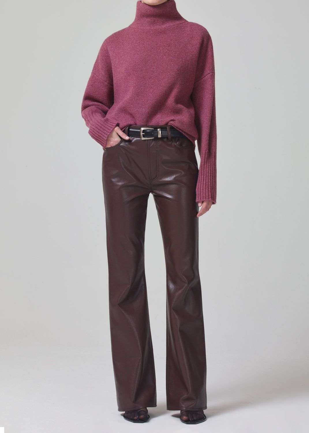 Luca Turtleneck Sweater in Rosey Heather sold by Citizens Of Humanity product image thumbnail 5
