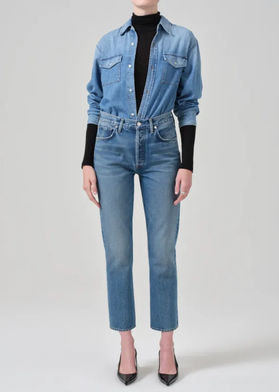 Charlotte High Rise Straight in Magnolia sold by Citizens Of Humanity