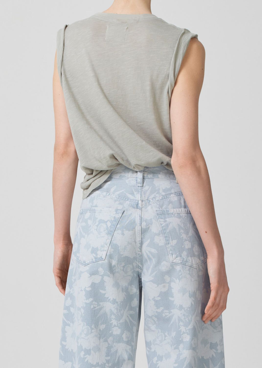 Kelsey Roll Sleeve Tee in Andes sold by Citizens Of Humanity product image thumbnail 2