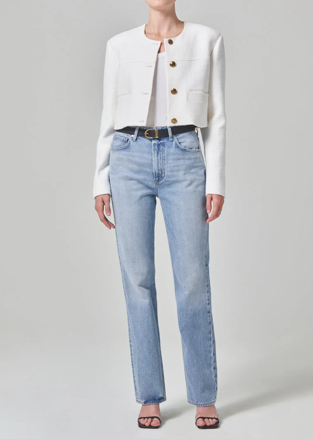 Pia Cropped Jacket in Naturaline sold by Citizens Of Humanity product image thumbnail 5