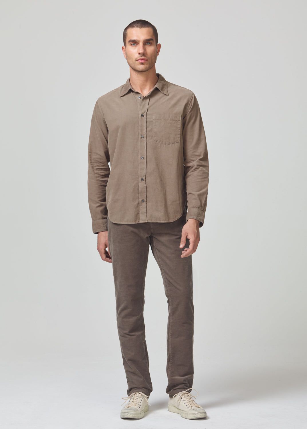 Gage Slim Straight Micro Corduroy in Vetvier sold by Citizens Of Humanity