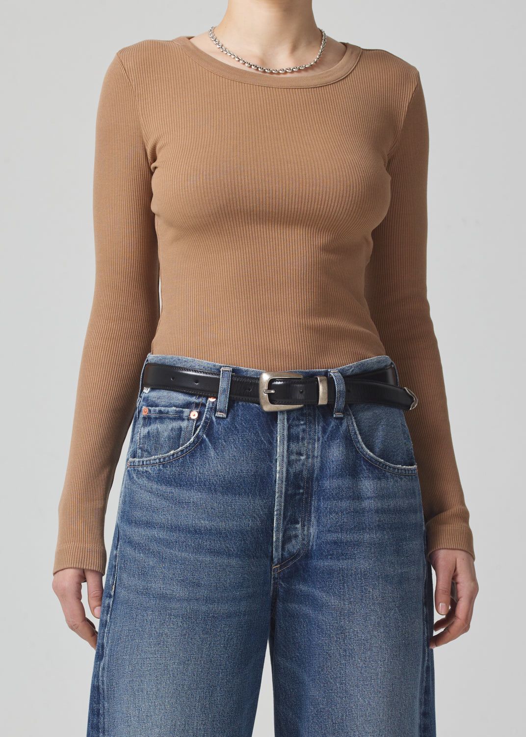 Adeline Top in Camel sold by Citizens Of Humanity