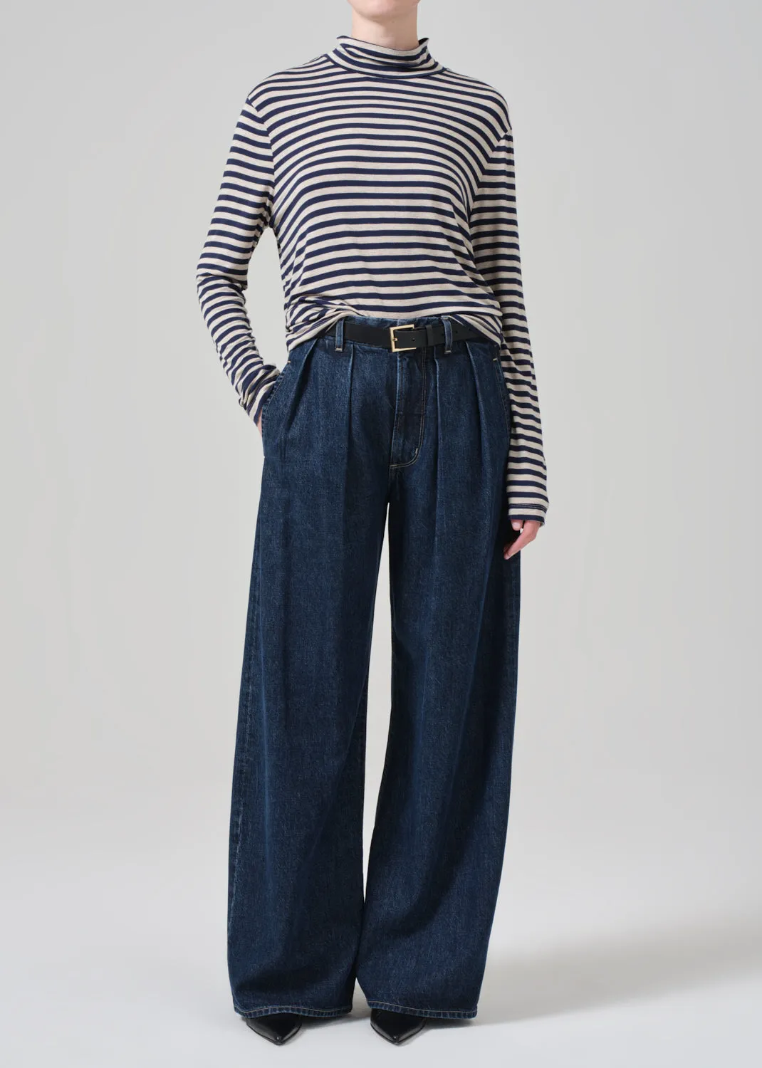 Alexandra Turtleneck in Navy Stripe sold by Citizens Of Humanity product image thumbnail 5
