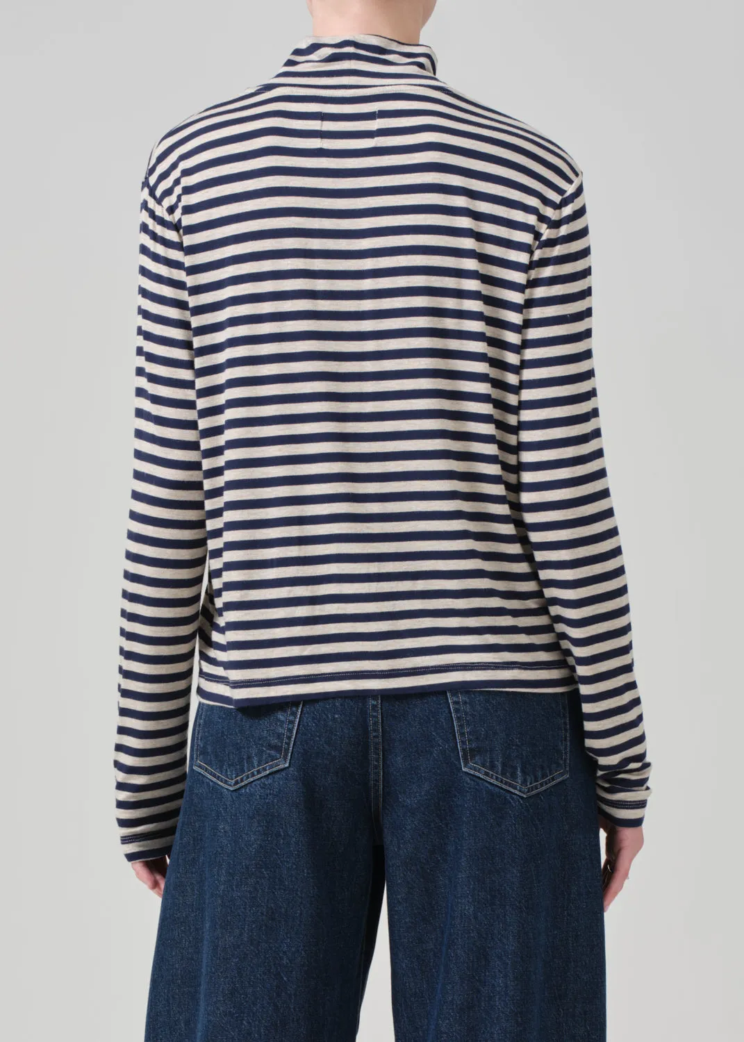 Alexandra Turtleneck in Navy Stripe sold by Citizens Of Humanity product image thumbnail 2