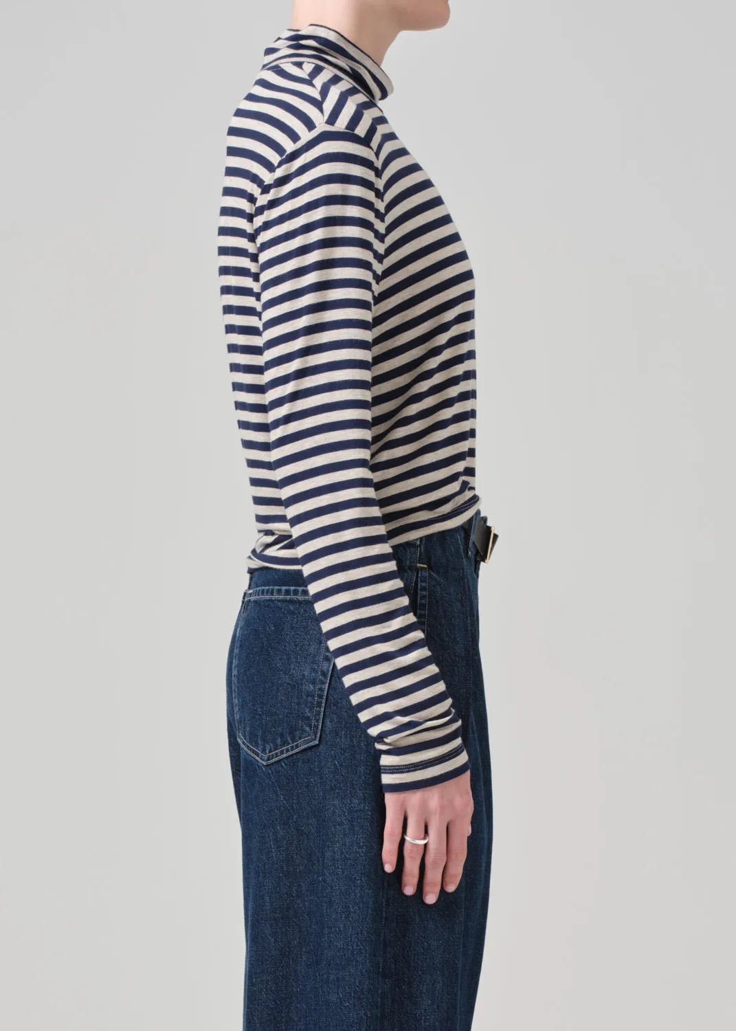 Alexandra Turtleneck in Navy Stripe sold by Citizens Of Humanity product image thumbnail 3