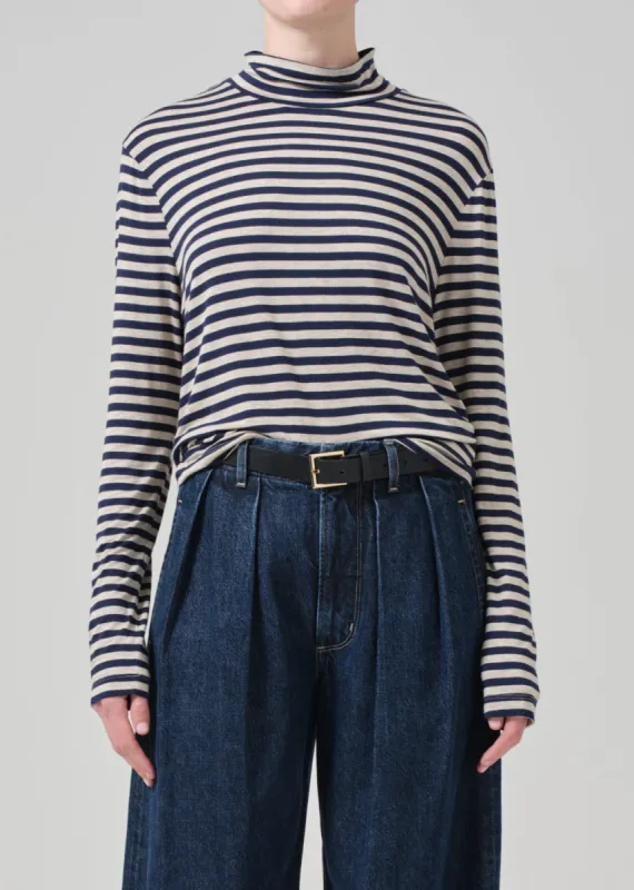 Alexandra Turtleneck in Navy Stripe sold by Citizens Of Humanity