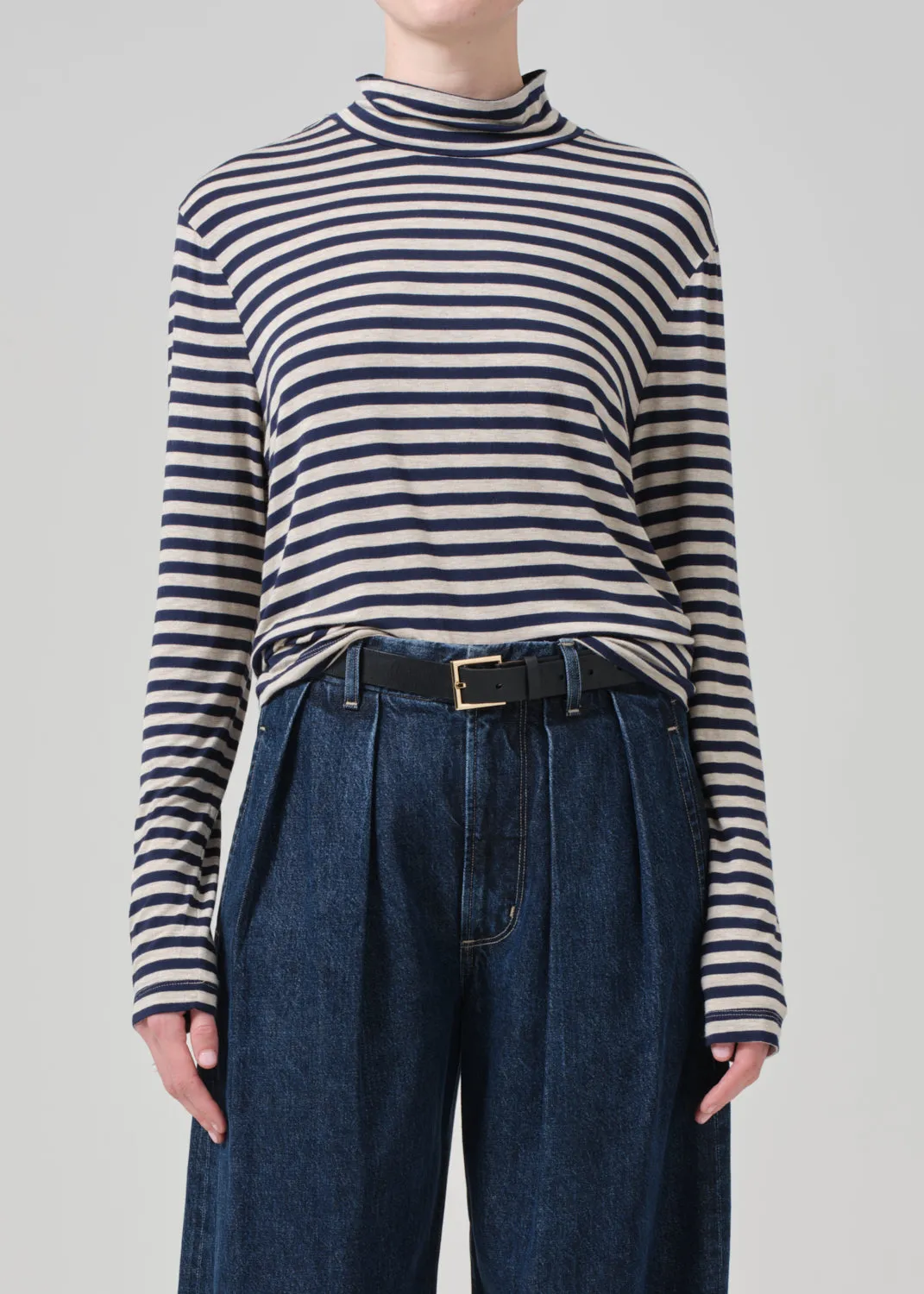 Alexandra Turtleneck in Navy Stripe sold by Citizens Of Humanity