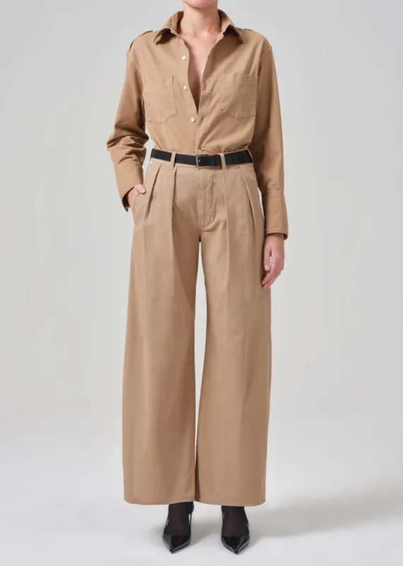 Petra Pleated Trouser in Nano sold by Citizens Of Humanity