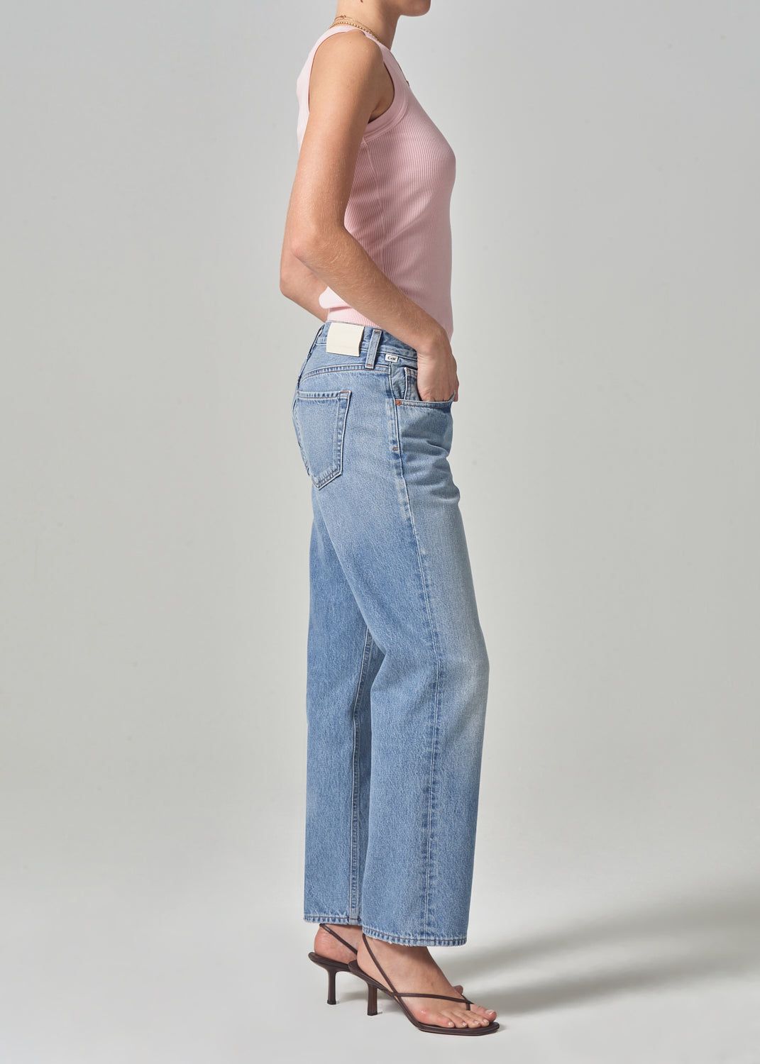 Neve Low Slung Relaxed in Misty sold by Citizens Of Humanity product image thumbnail 3