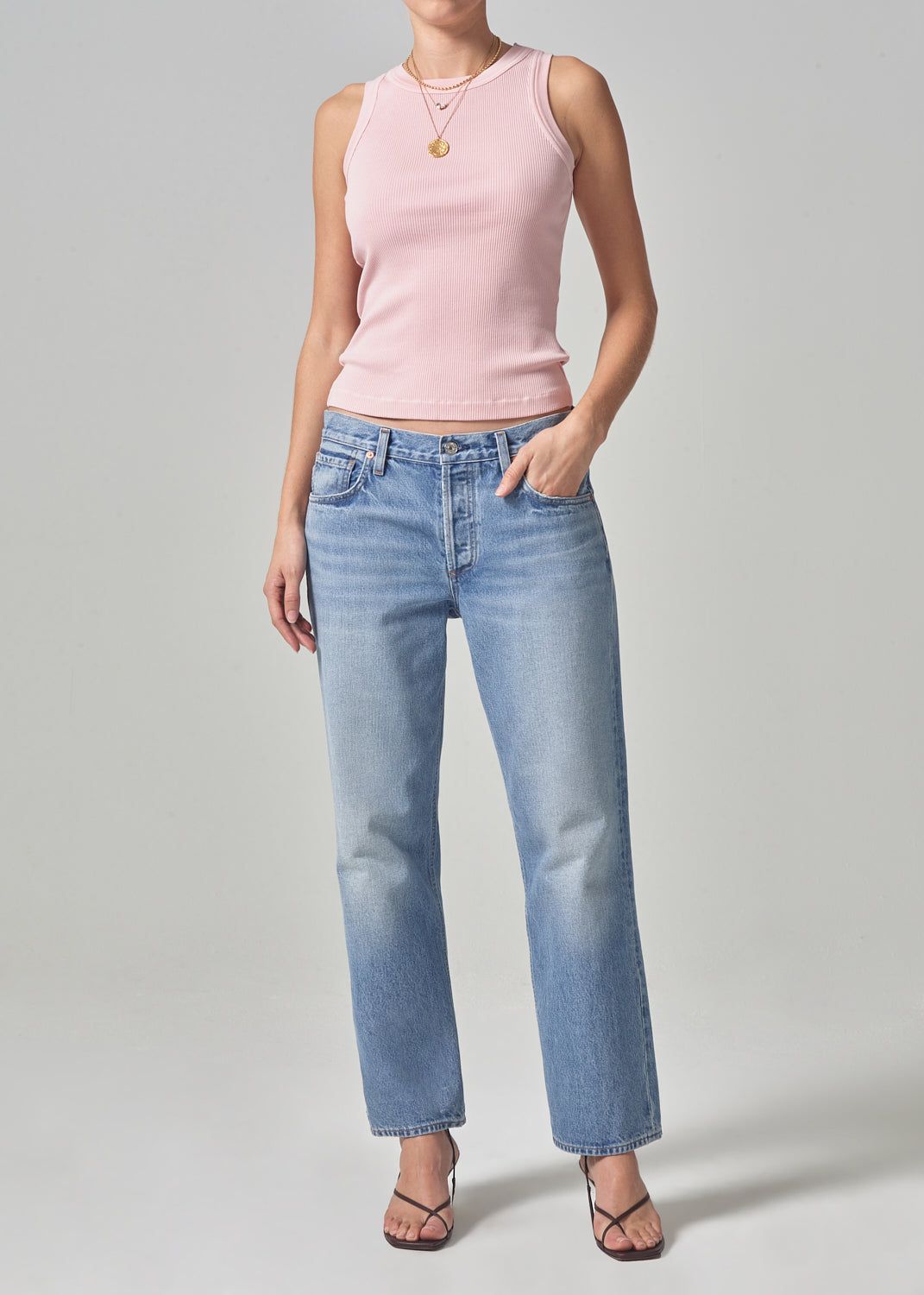 Neve Low Slung Relaxed in Misty sold by Citizens Of Humanity