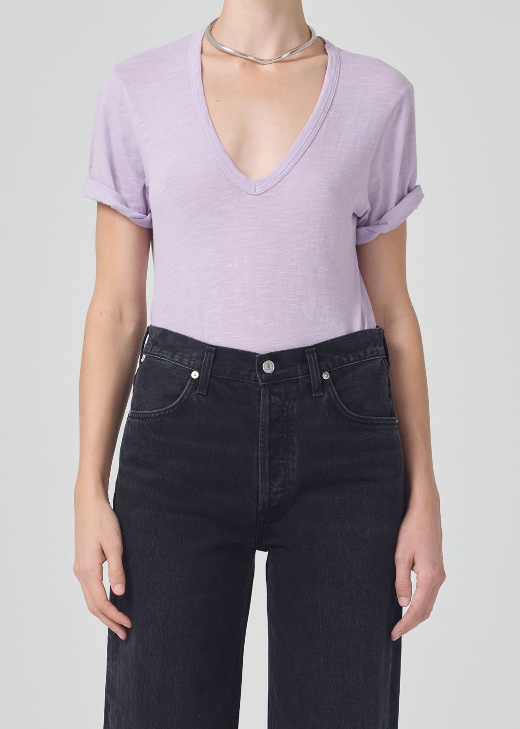 Cecilie V-Neck in Lavender sold by Citizens Of Humanity